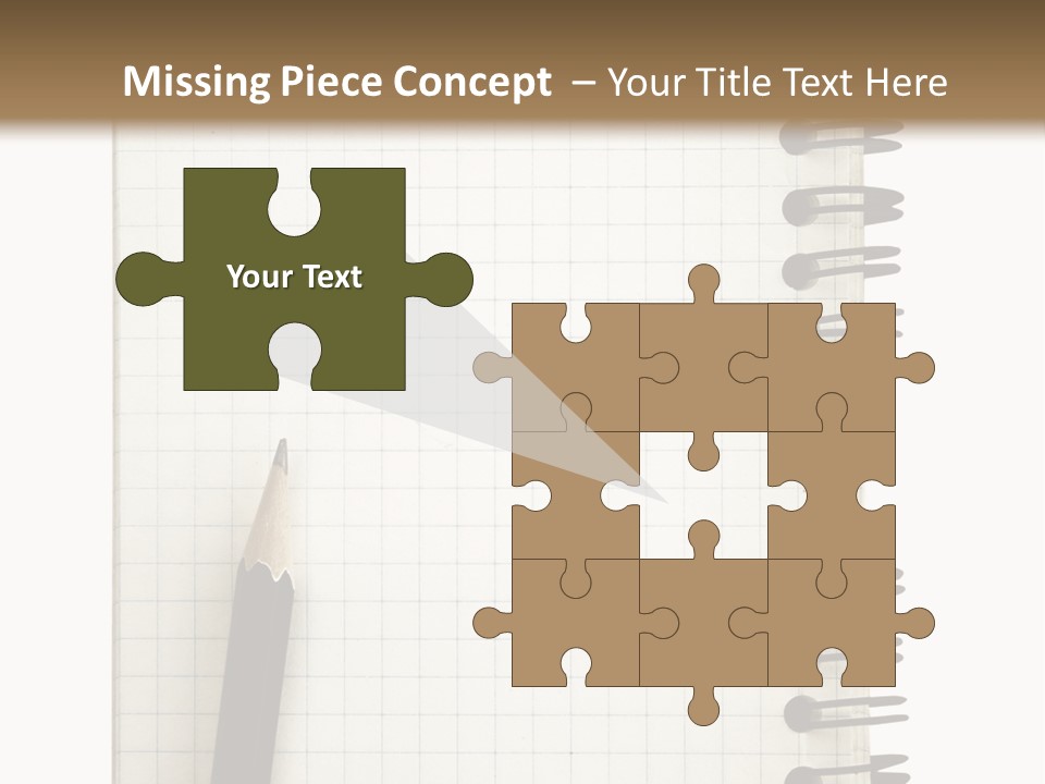 A Notepad With A Pen On Top Of It PowerPoint Template