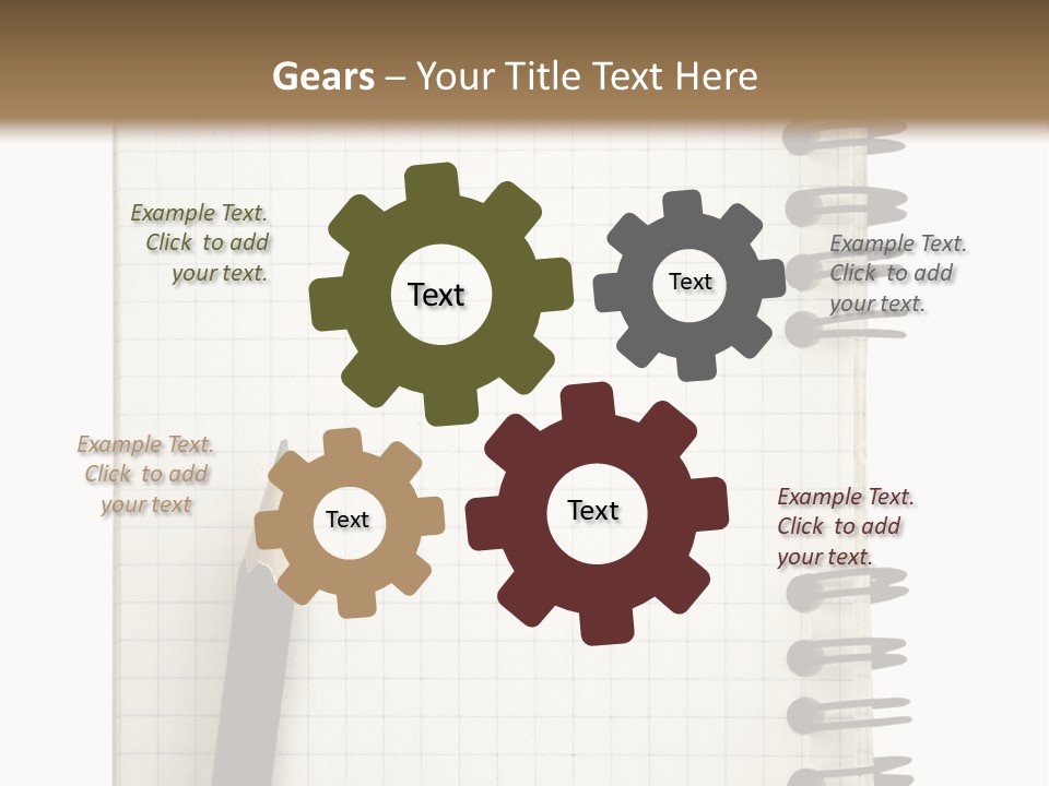 A Notepad With A Pen On Top Of It PowerPoint Template