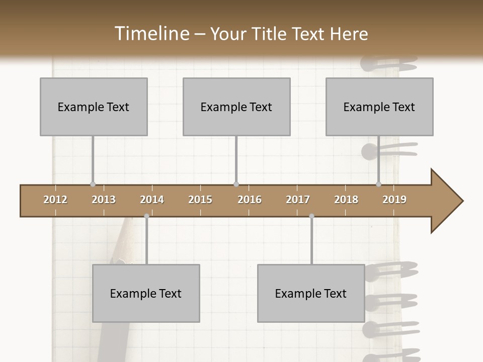 A Notepad With A Pen On Top Of It PowerPoint Template