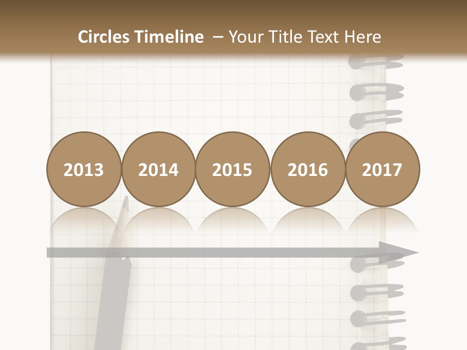 A Notepad With A Pen On Top Of It PowerPoint Template