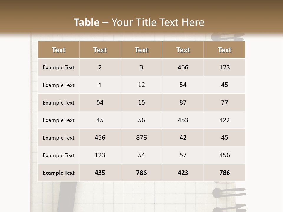 A Notepad With A Pen On Top Of It PowerPoint Template