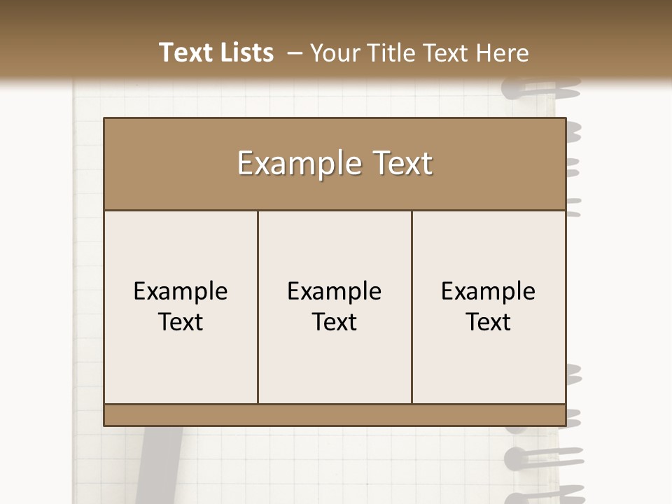 A Notepad With A Pen On Top Of It PowerPoint Template