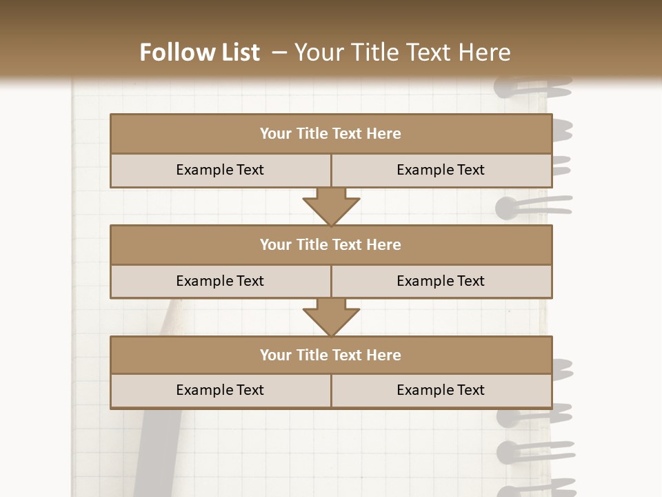 A Notepad With A Pen On Top Of It PowerPoint Template