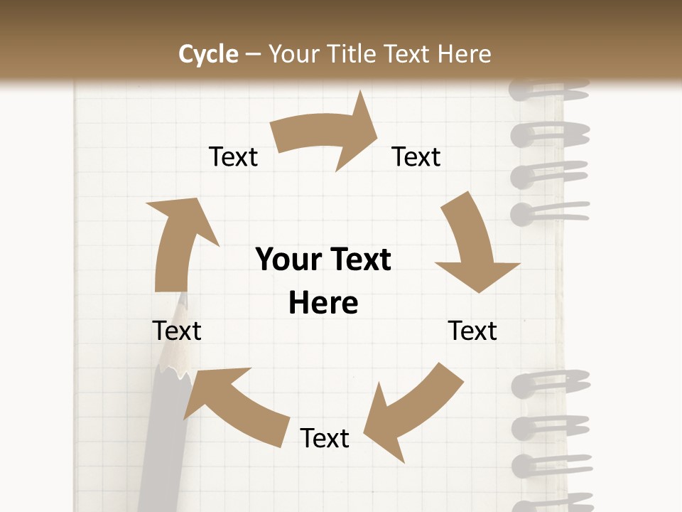 A Notepad With A Pen On Top Of It PowerPoint Template