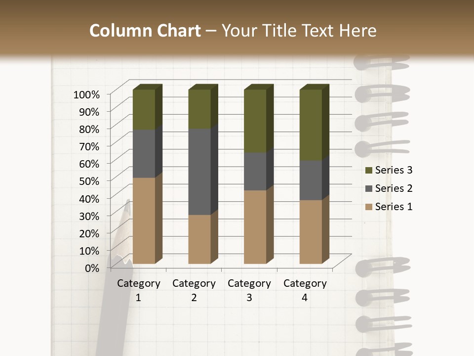 A Notepad With A Pen On Top Of It PowerPoint Template