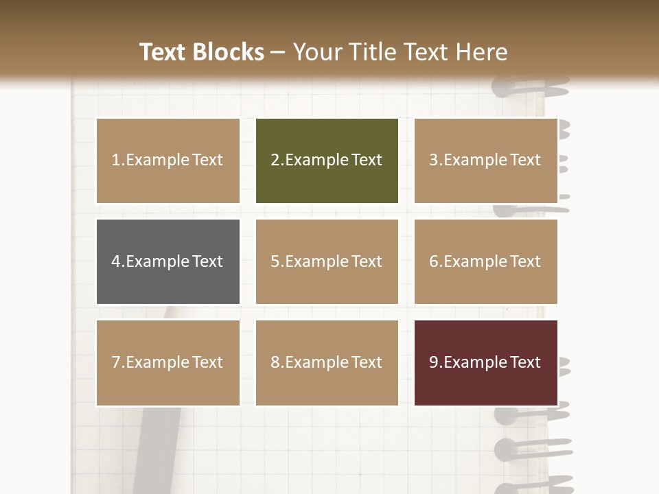 A Notepad With A Pen On Top Of It PowerPoint Template