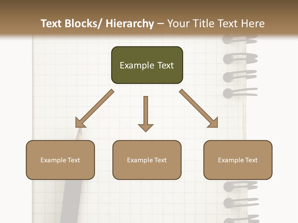 A Notepad With A Pen On Top Of It PowerPoint Template