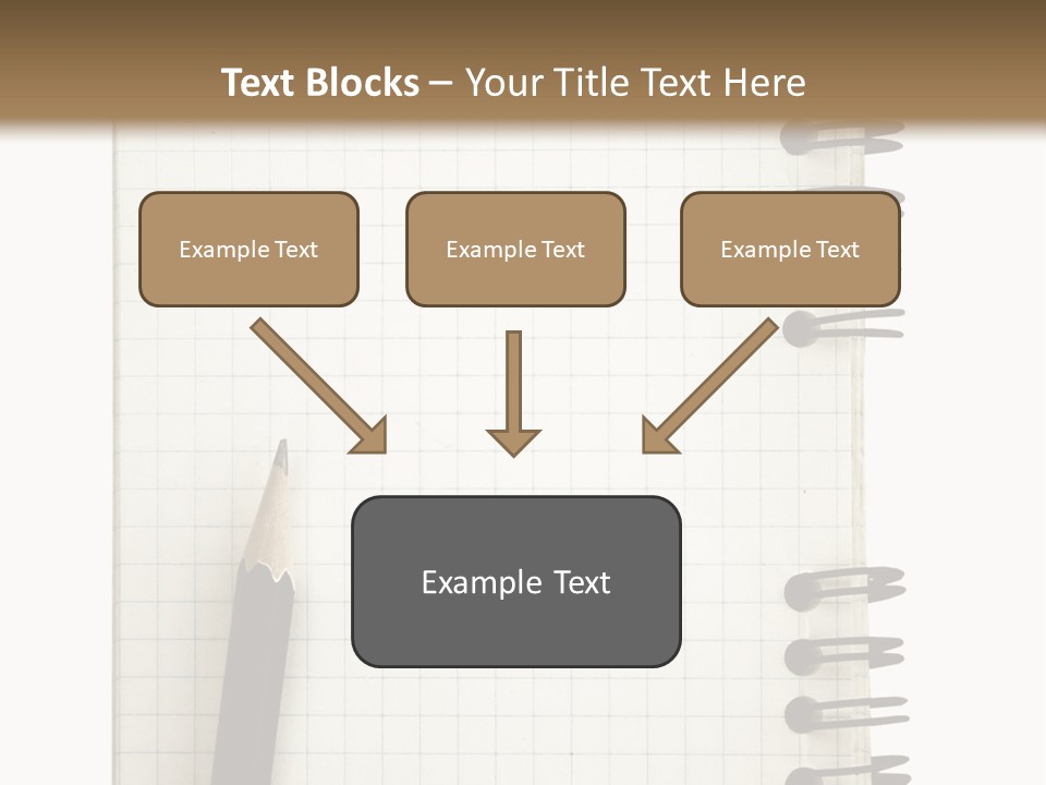 A Notepad With A Pen On Top Of It PowerPoint Template