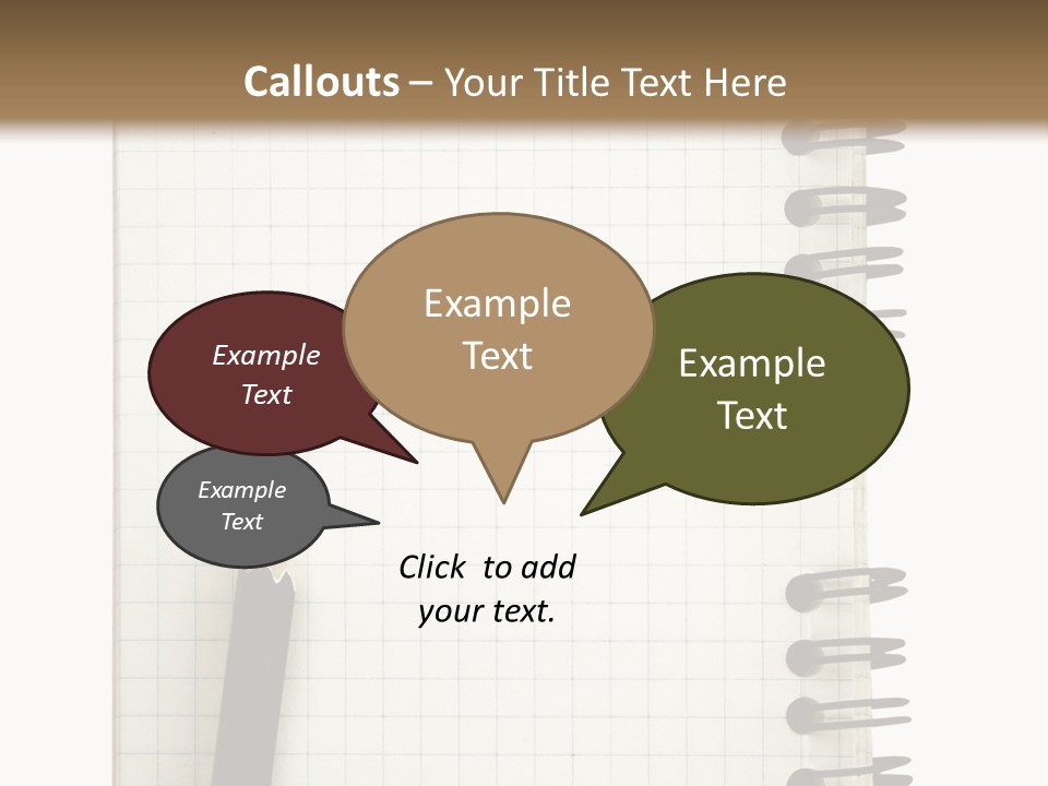 A Notepad With A Pen On Top Of It PowerPoint Template