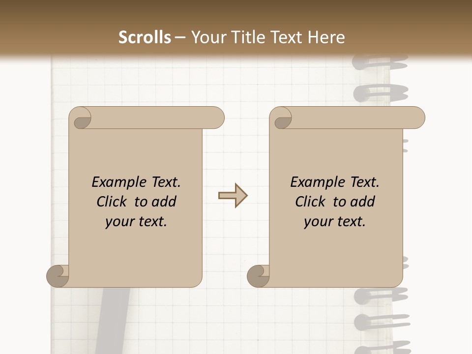 A Notepad With A Pen On Top Of It PowerPoint Template