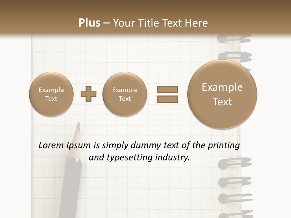 A Notepad With A Pen On Top Of It PowerPoint Template