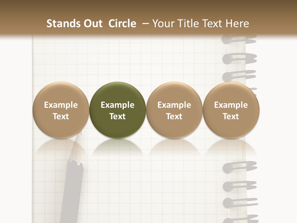 A Notepad With A Pen On Top Of It PowerPoint Template