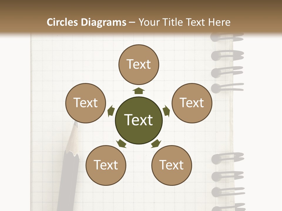 A Notepad With A Pen On Top Of It PowerPoint Template