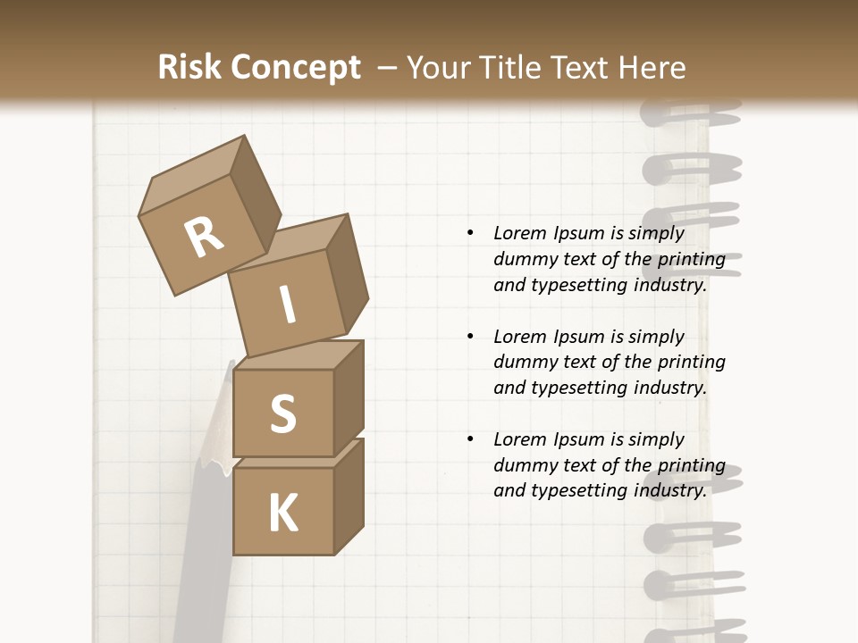 A Notepad With A Pen On Top Of It PowerPoint Template