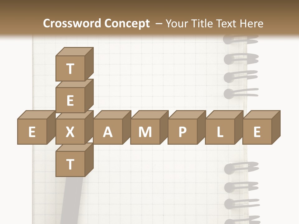 A Notepad With A Pen On Top Of It PowerPoint Template