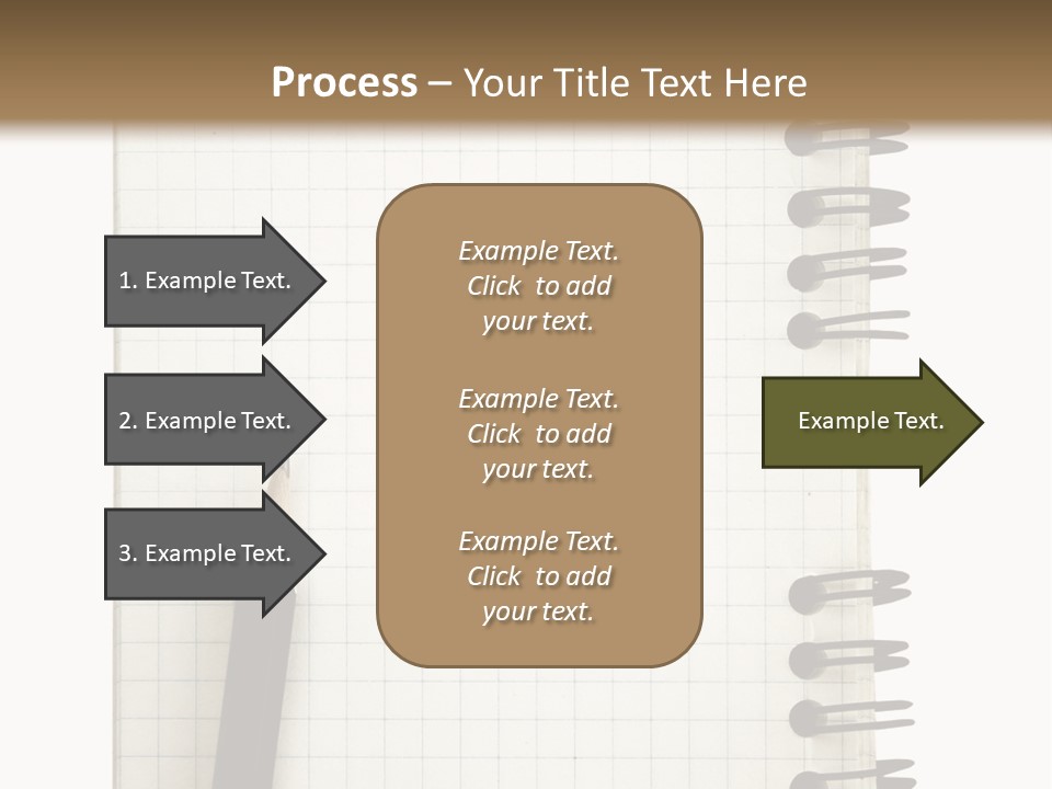 A Notepad With A Pen On Top Of It PowerPoint Template