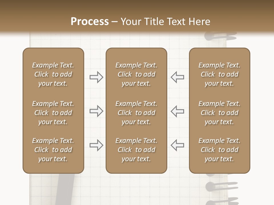 A Notepad With A Pen On Top Of It PowerPoint Template