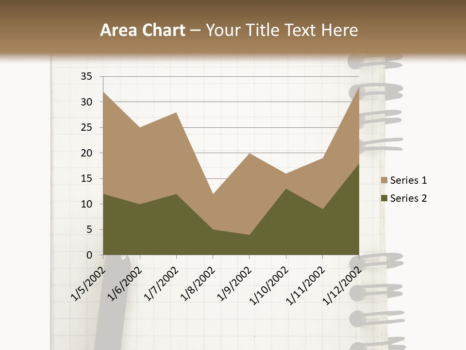 A Notepad With A Pen On Top Of It PowerPoint Template