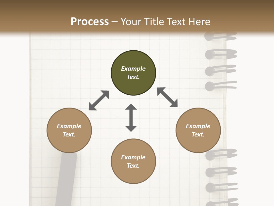 A Notepad With A Pen On Top Of It PowerPoint Template