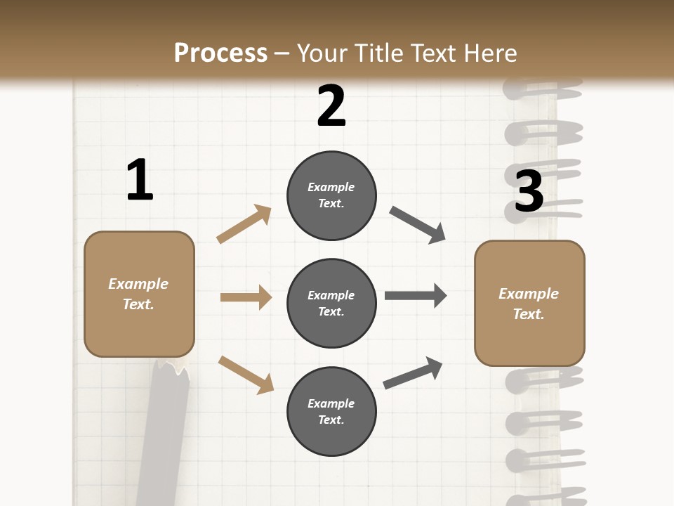 A Notepad With A Pen On Top Of It PowerPoint Template