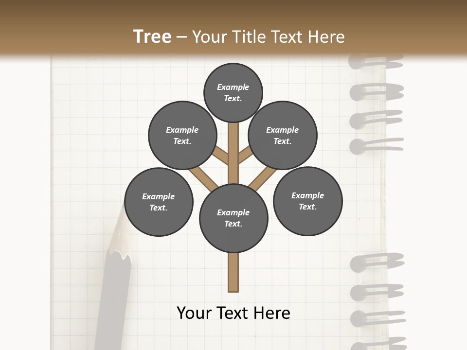 A Notepad With A Pen On Top Of It PowerPoint Template