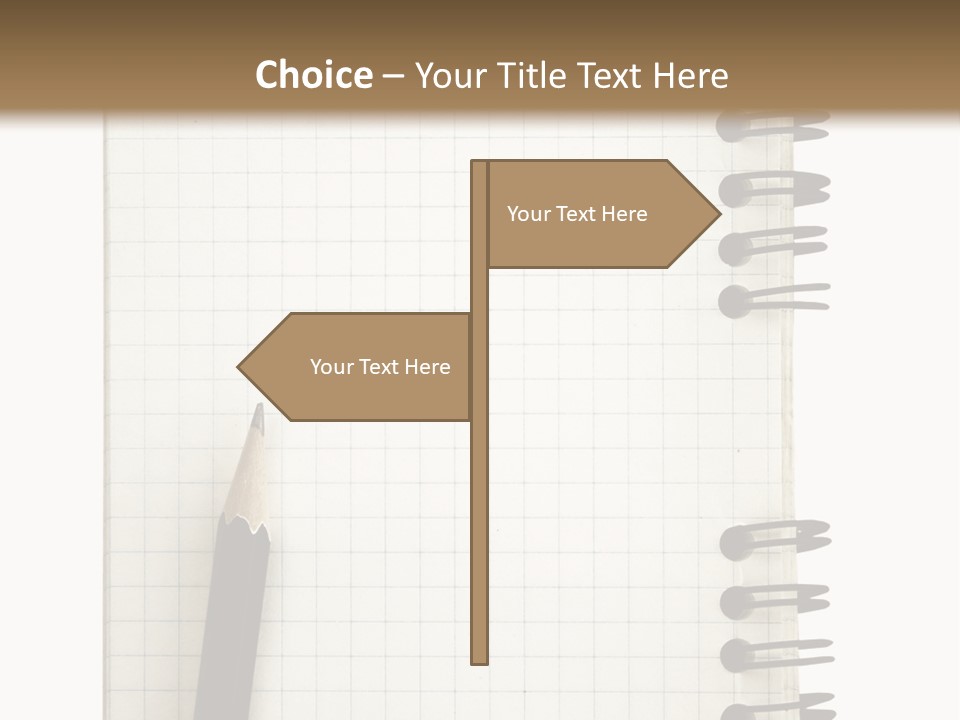 A Notepad With A Pen On Top Of It PowerPoint Template