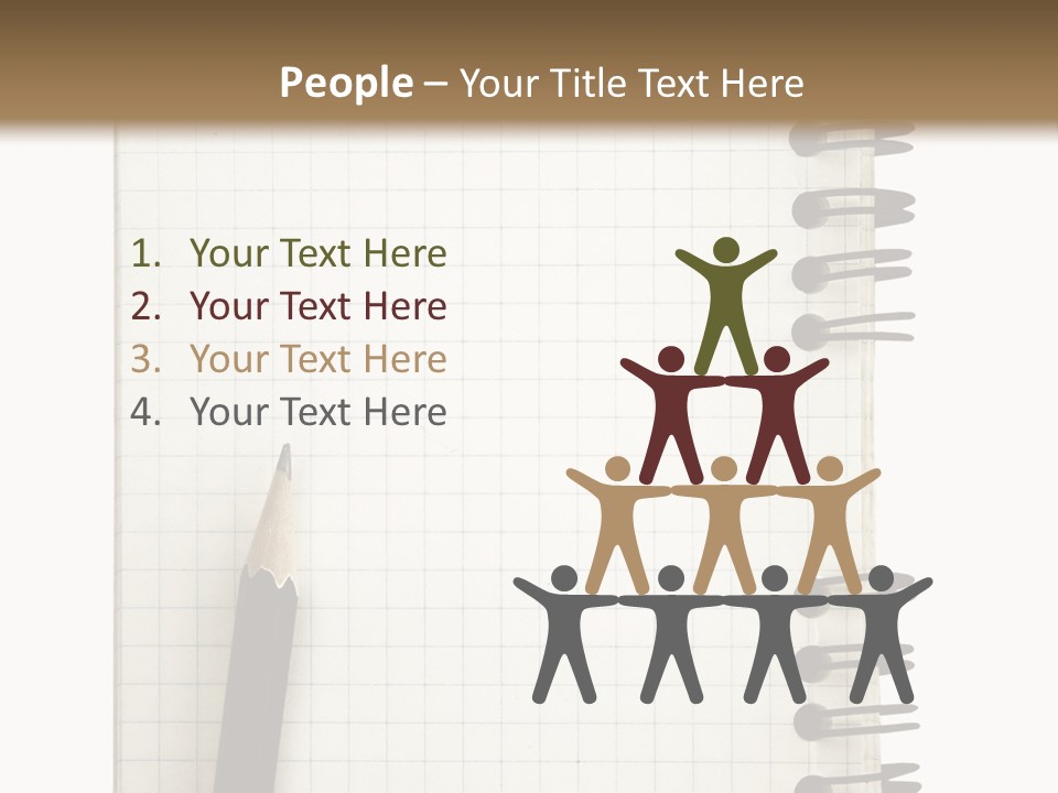 A Notepad With A Pen On Top Of It PowerPoint Template