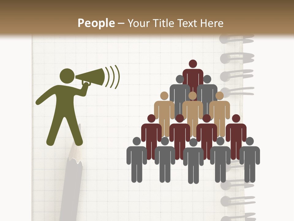 A Notepad With A Pen On Top Of It PowerPoint Template