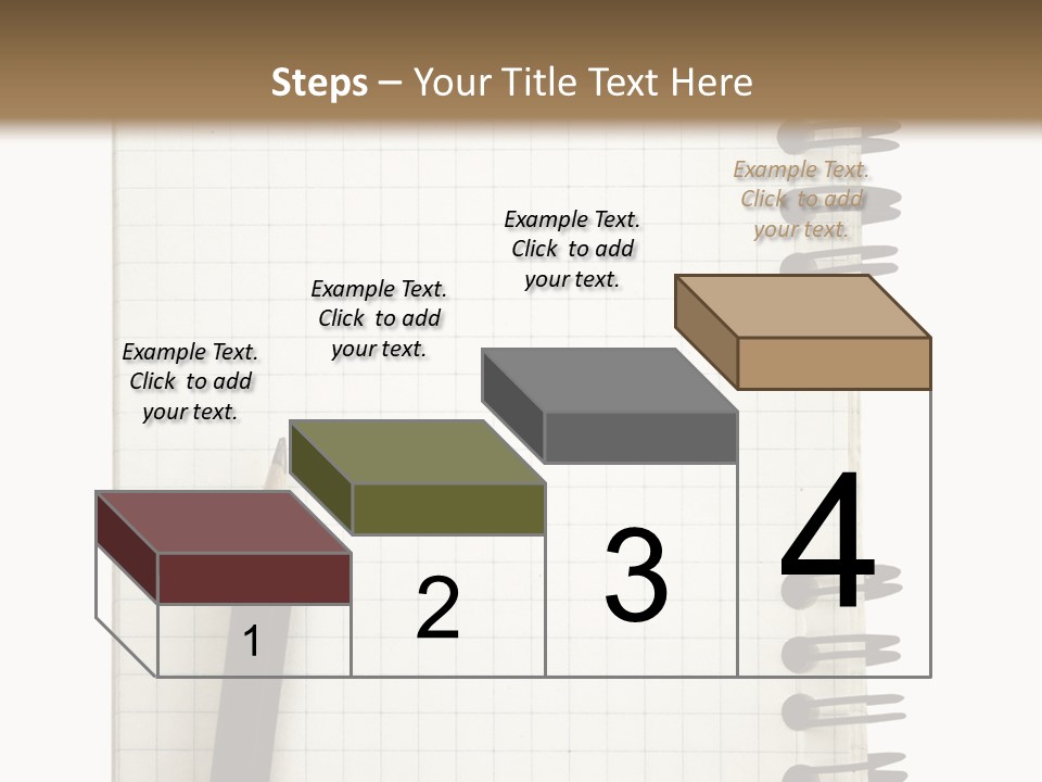 A Notepad With A Pen On Top Of It PowerPoint Template