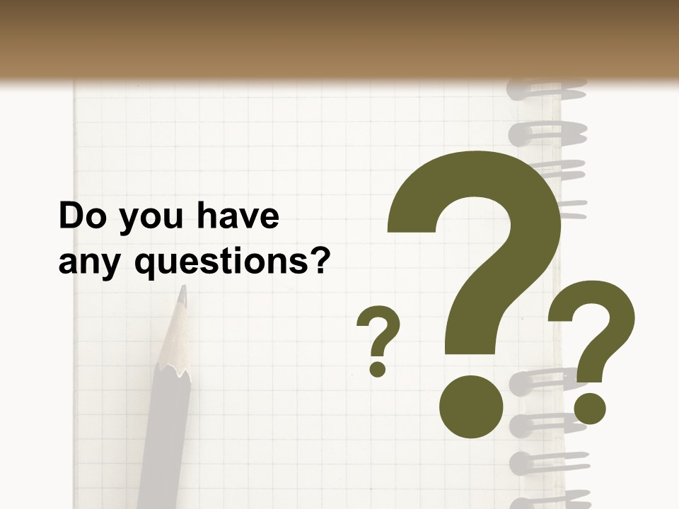 A Notepad With A Pen On Top Of It PowerPoint Template