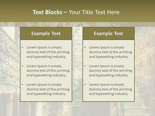 A Painting Of A Narrow Street With Flowers On It PowerPoint Template