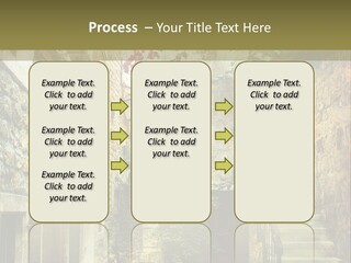 A Painting Of A Narrow Street With Flowers On It PowerPoint Template
