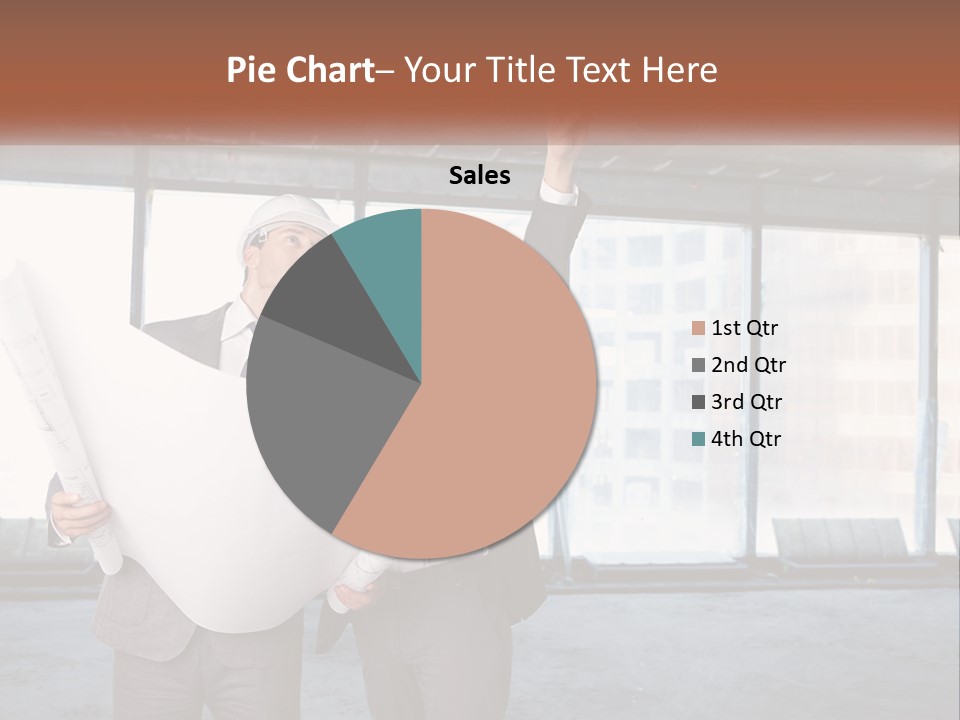 Two Men In Suits And Hardhats Holding A Blueprint Powerpoint Presentation PowerPoint Template