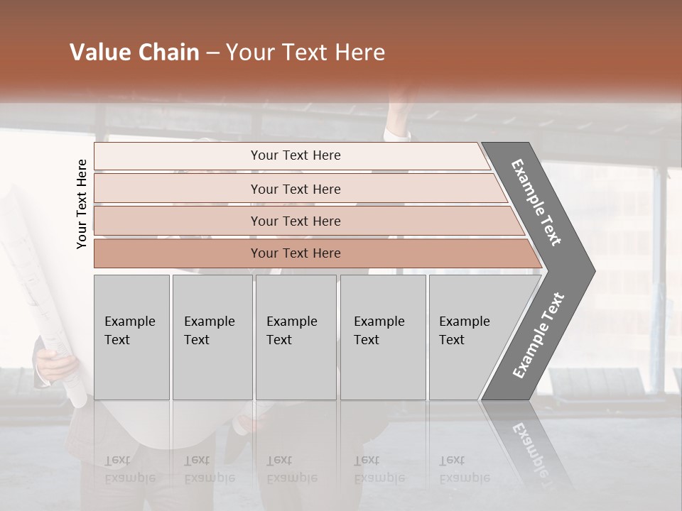 Two Men In Suits And Hardhats Holding A Blueprint Powerpoint Presentation PowerPoint Template