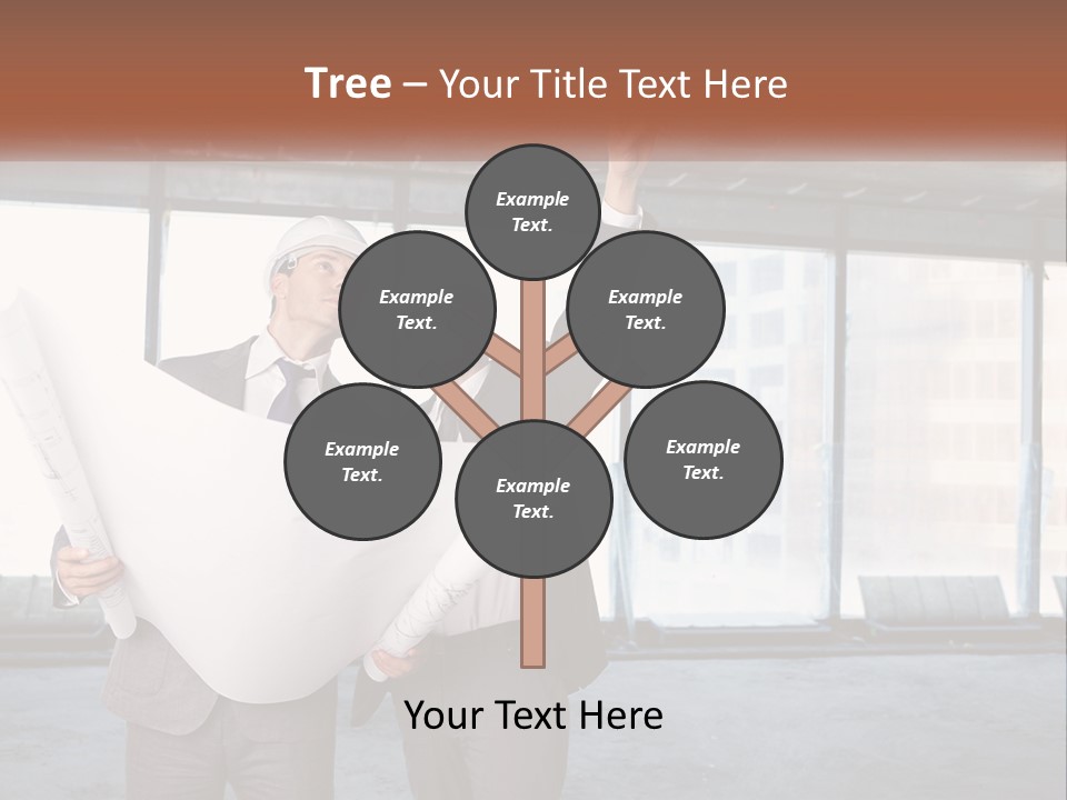 Two Men In Suits And Hardhats Holding A Blueprint Powerpoint Presentation PowerPoint Template