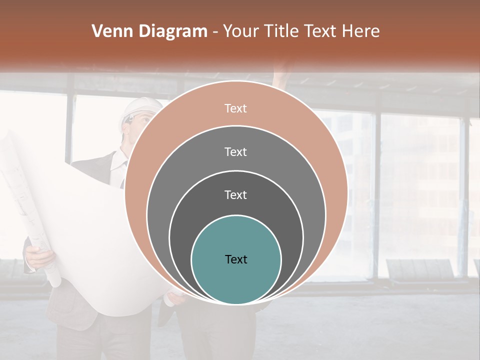 Two Men In Suits And Hardhats Holding A Blueprint Powerpoint Presentation PowerPoint Template