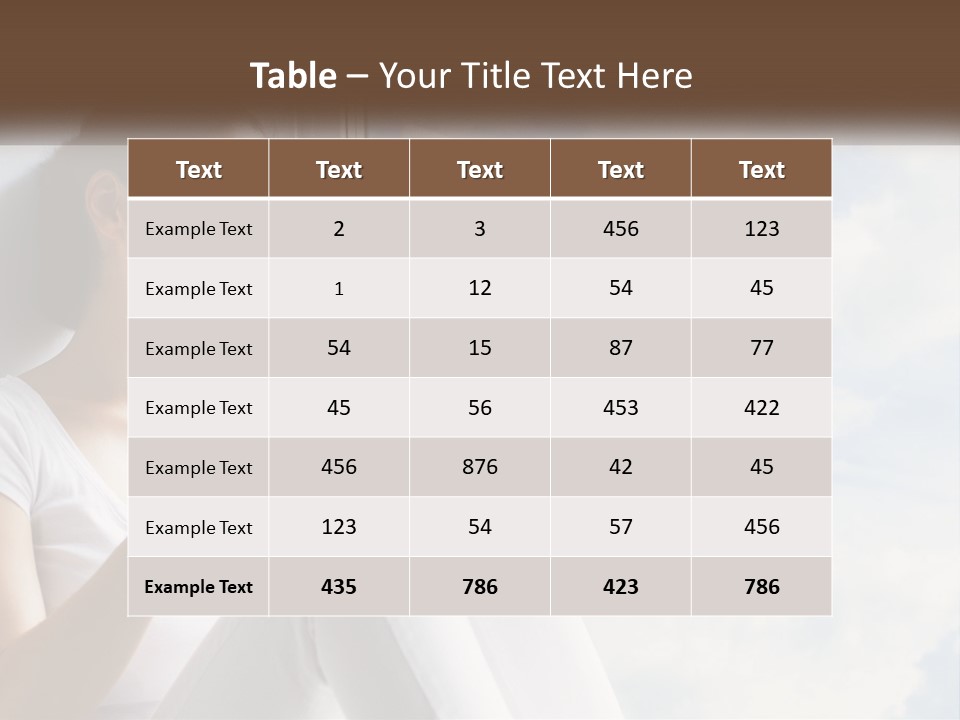 A Woman Sitting On A Window Sill Using A Laptop Computer PowerPoint Template