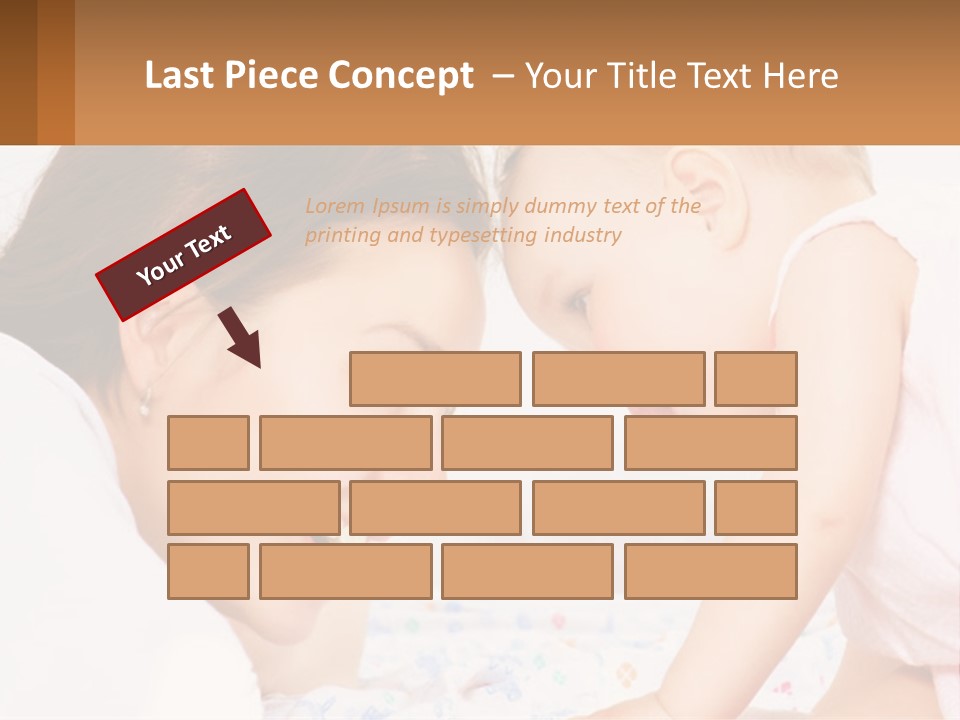A Woman Holding A Baby Up To Her Face PowerPoint Template