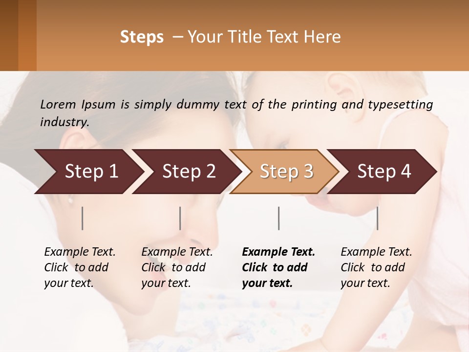 A Woman Holding A Baby Up To Her Face PowerPoint Template