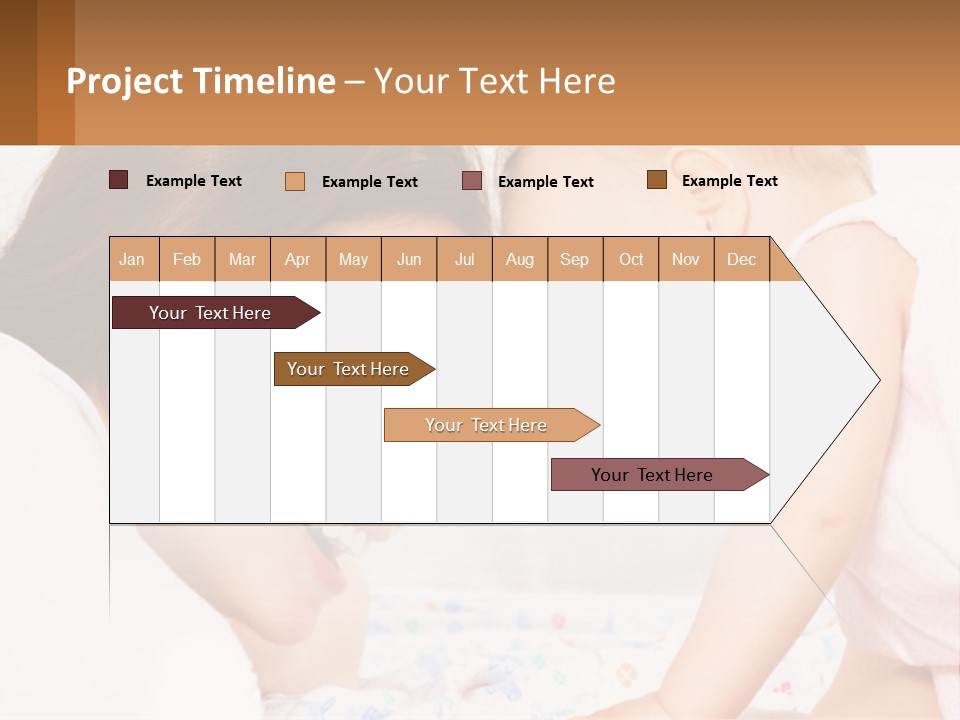 A Woman Holding A Baby Up To Her Face PowerPoint Template