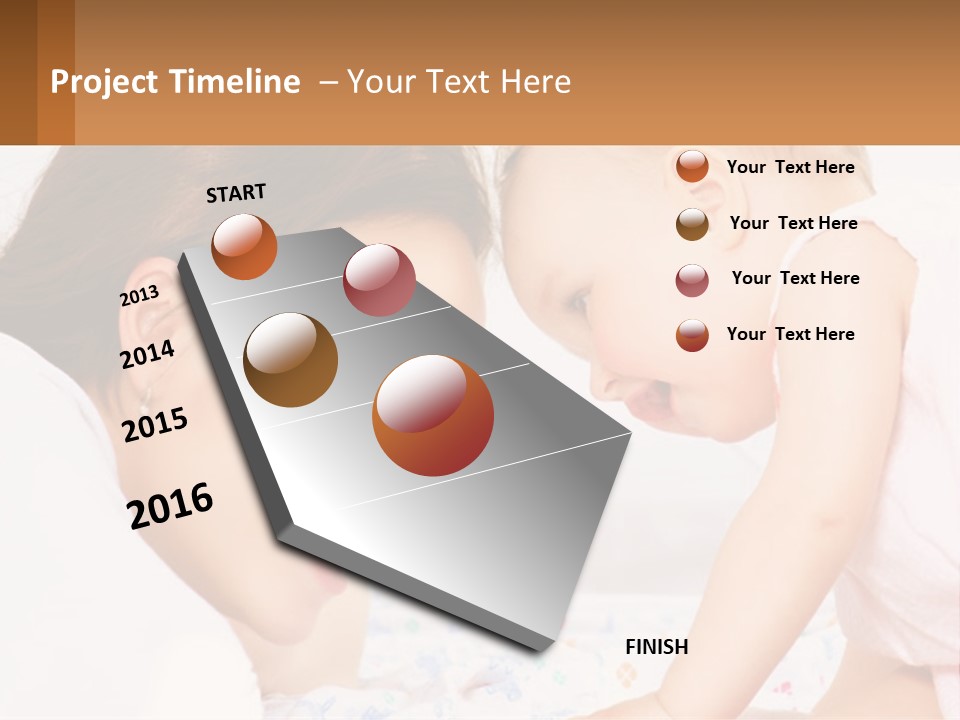 A Woman Holding A Baby Up To Her Face PowerPoint Template