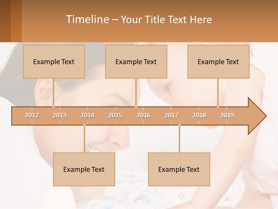 A Woman Holding A Baby Up To Her Face PowerPoint Template
