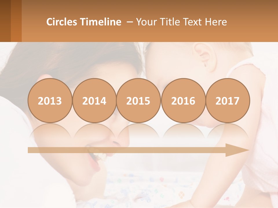 A Woman Holding A Baby Up To Her Face PowerPoint Template