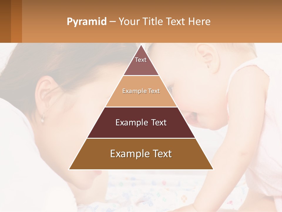 A Woman Holding A Baby Up To Her Face PowerPoint Template