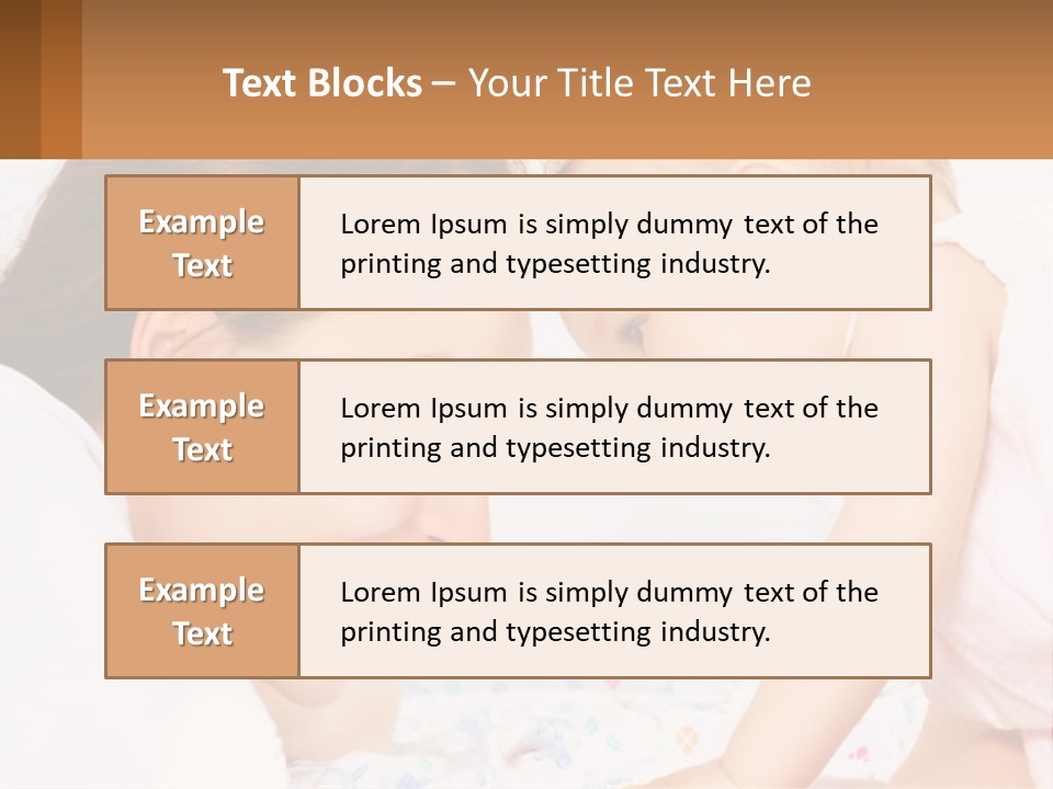 A Woman Holding A Baby Up To Her Face PowerPoint Template