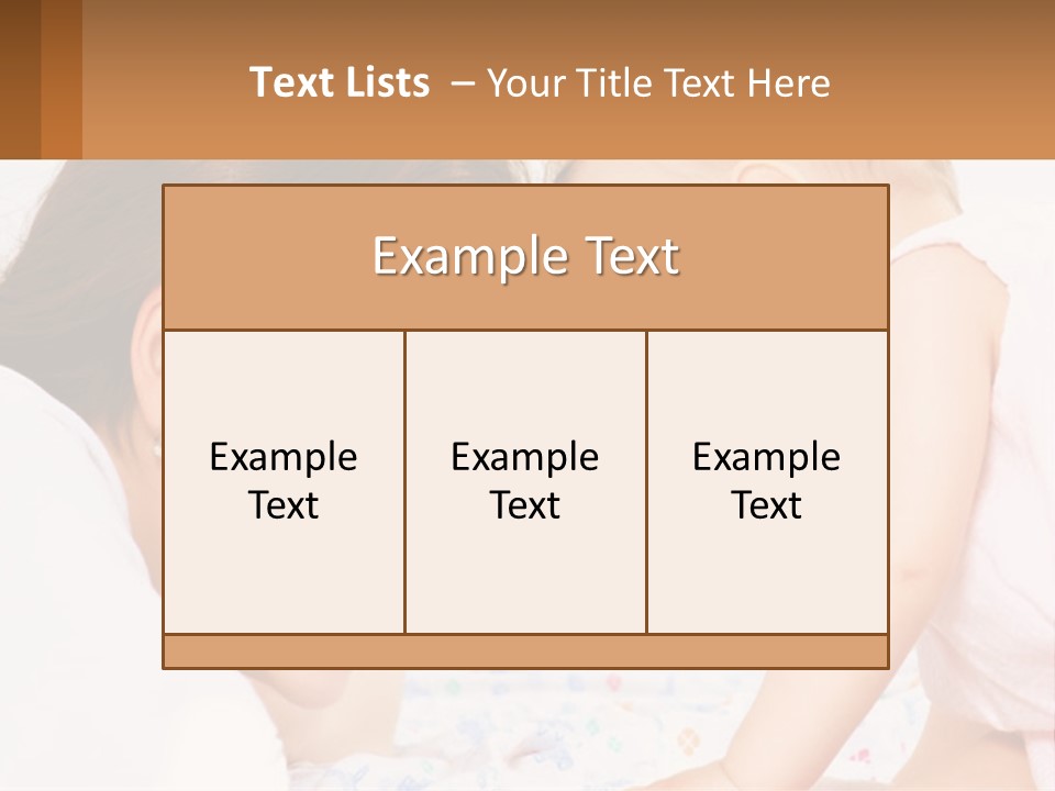 A Woman Holding A Baby Up To Her Face PowerPoint Template