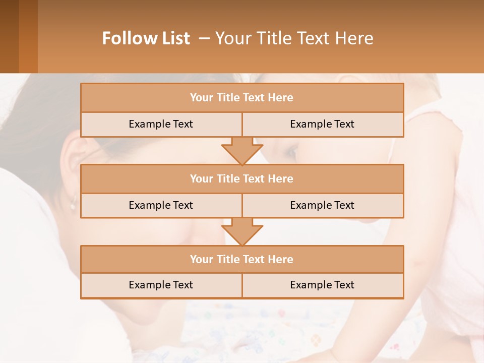 A Woman Holding A Baby Up To Her Face PowerPoint Template