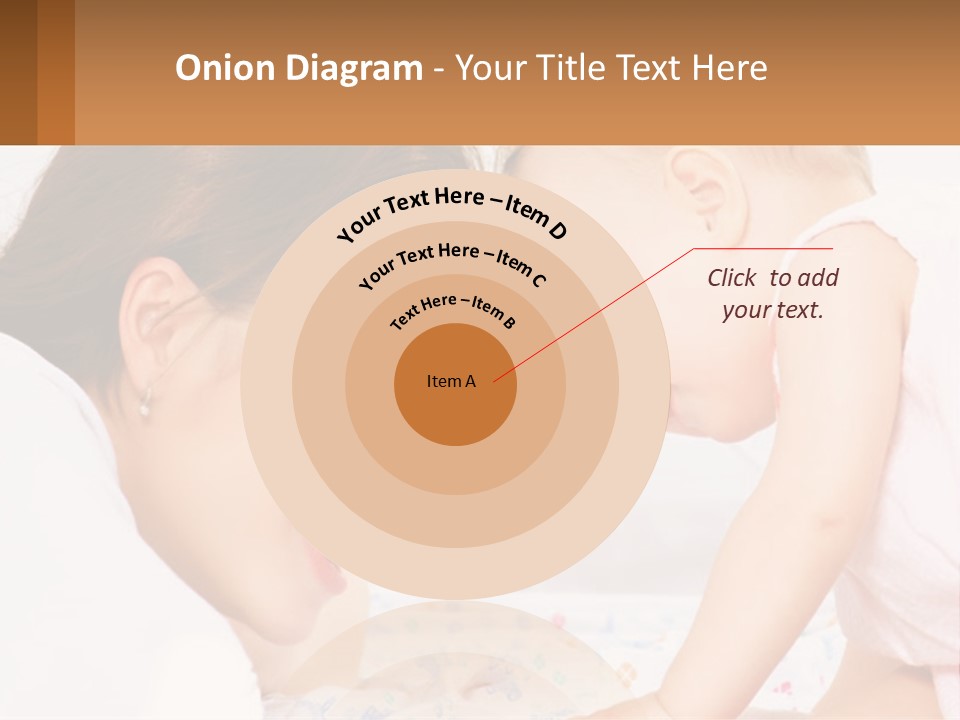 A Woman Holding A Baby Up To Her Face PowerPoint Template