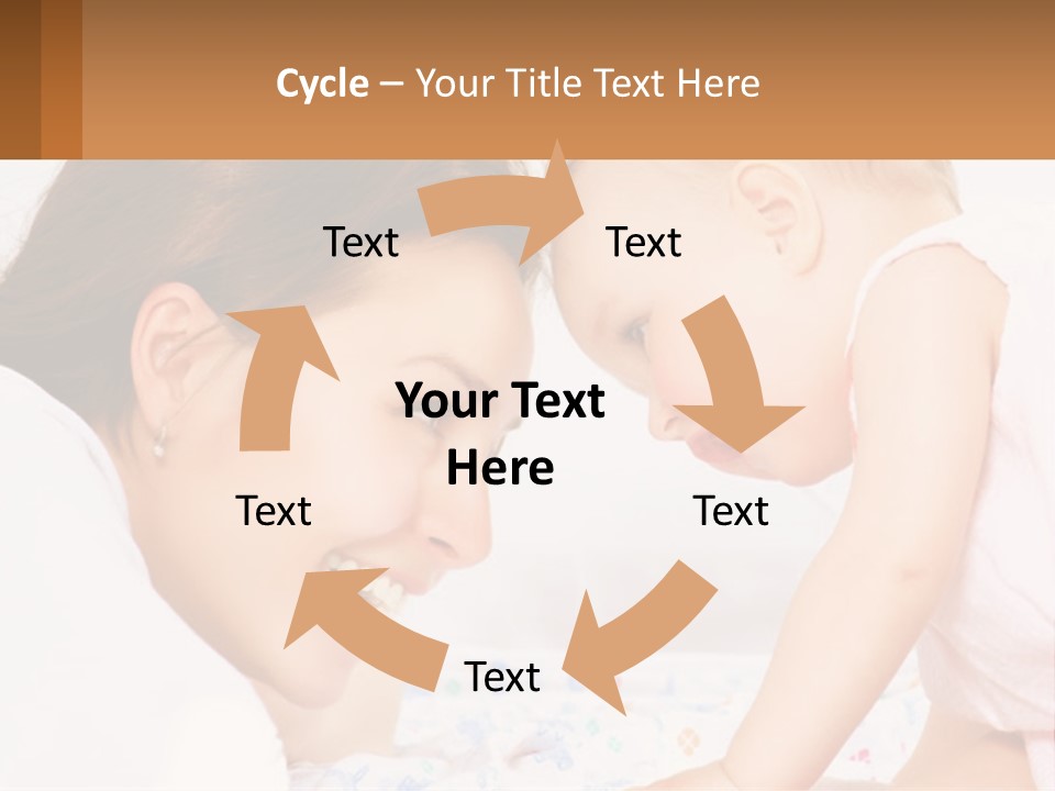 A Woman Holding A Baby Up To Her Face PowerPoint Template