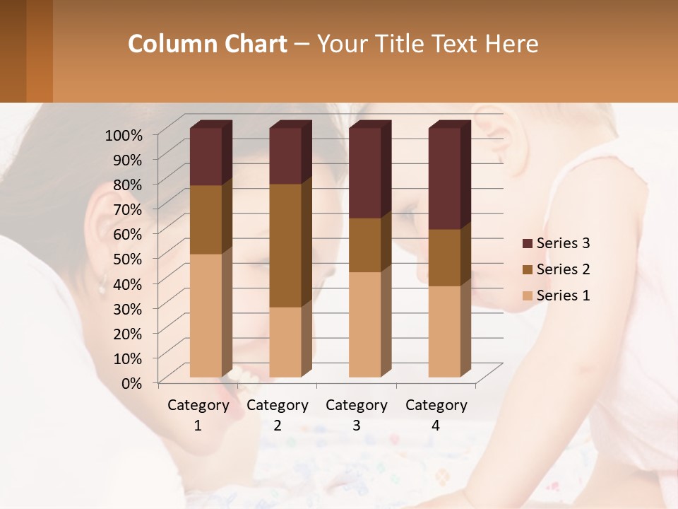 A Woman Holding A Baby Up To Her Face PowerPoint Template